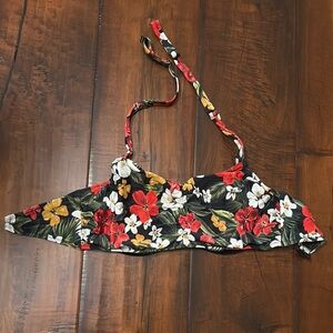 Freya Floral Bikini Top with Adjustable Straps